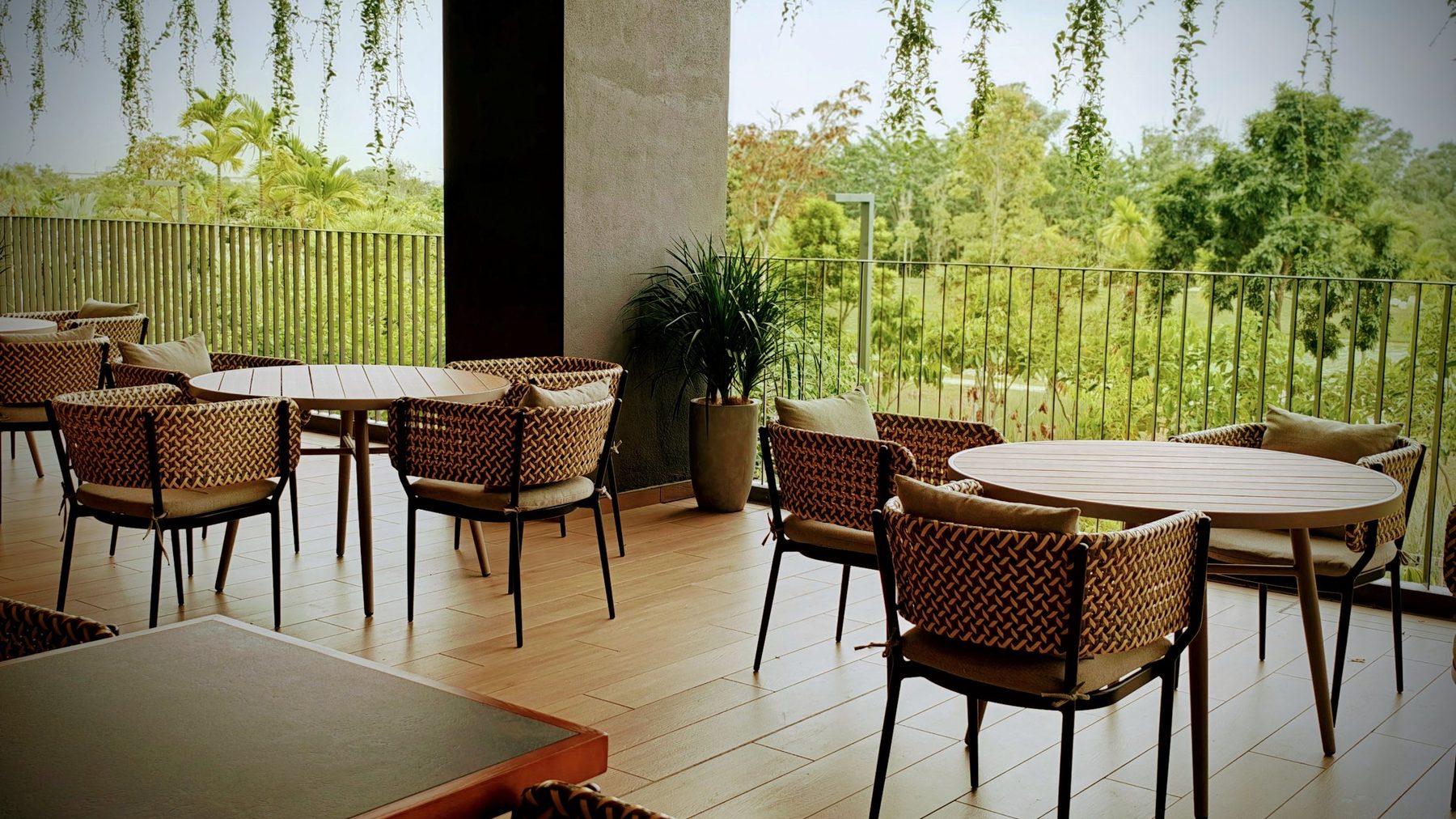 The terrace at ASAI Gamuda Cove